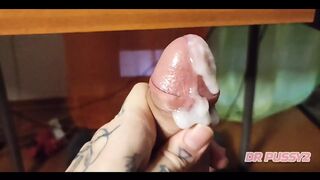 Masturbation Watching the Wife Sucking Deep on Her Best Friend's Cock on Video