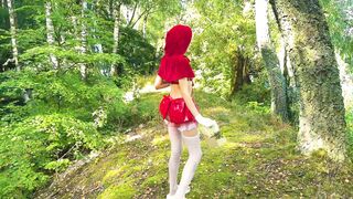Little Red Riding Hood's Adventure in the Forest - Pussy Destruction - Deep Throat