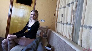 Stepbrother Cums In Stepsister's Pussy Twice For Money!