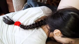 I eat my stepmom's pussy and masturbate my pussy