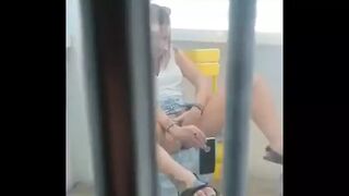 Naughty public video show for a fan...
